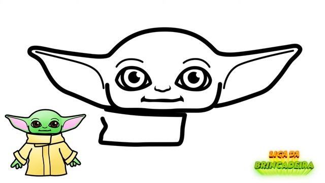Como DESENHAR O BABY YODA - Como DIBUJAR A BABY YODA - Fácil