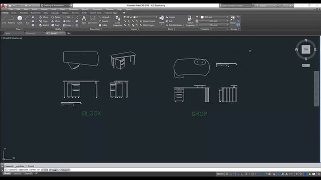 AutoCAD 2018 บทที่ 4 Ep.22 คำสั่งการระเบิดวัตถุ Explode смотреть онлайн