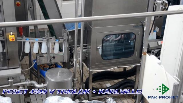 Линии розлива молока и молочных продуктов - PESET 4500 V TRIBLOK clean KARLVILLE смотреть онлайн