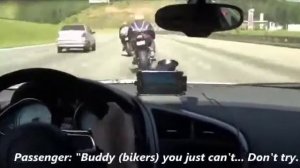 Ауди против мото