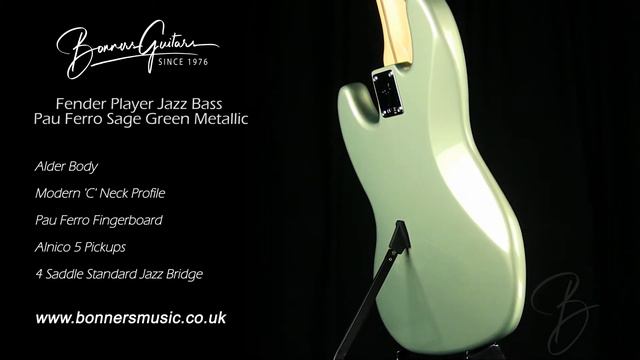 Fender Player Jazz Bass Pau Ferro Sage Green Metallic | Bonners Guitar Store смотреть онлайн