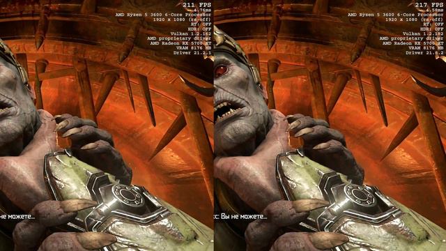 21.2.1 vs 21.8.2 AMD video driver version comparison in DOOM Eternal | 5700xt pulse смотреть онлайн