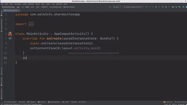 kotlin android how to add/create/make share button in toolbar share app to other in android studio. смотреть онлайн