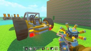 БИТВА МАШИН! ЧЕЙ РАМПА-КАР КРУЧЕ?! БИТВА ПОСТРОЕК В СКРАП МЕХАНИК! БИТВА КОМАНД SCRAP MECHANIC!