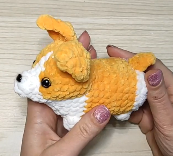 🐕 Корги вязаный _ Собака Корги вязаный крючком Мастер Класс по вязанию брелока