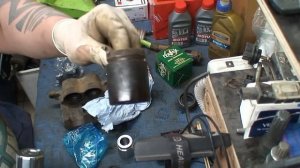 Jeep grand Cherokee 4,7 V8 WJ переборка переднего суппорта и замена  тормозного диска.