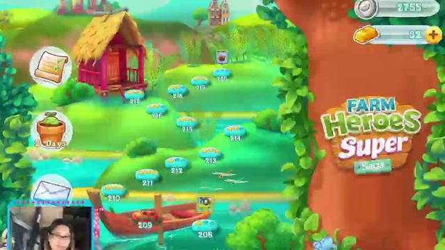 Watch me play Farm Heroes Super Saga Match 3 via Omlet Arcade! смотреть онлайн