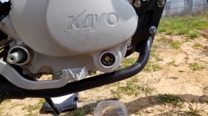 то кайо к1 на 10 мото часах, замена масла, смазка подшипников