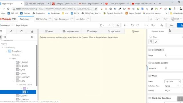 Oracle Apex 19.1 Dynamic Action part 6 ( with english Subtitle ) смотреть онлайн
