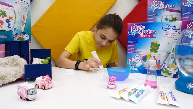 AquaDabra - игровые наборы для творчества! Делаем фигурки морских обитателей. Игры для девочек. смотреть онлайн