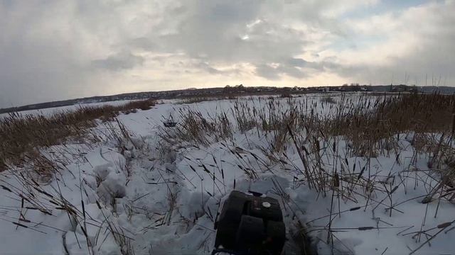 Мотобуксировщик по глубокому снегу. Сравнение с лыжным модулем. смотреть онлайн