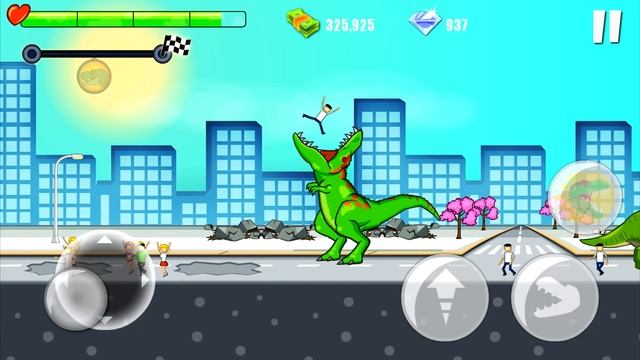 Jurassic Dinosaur City Rampage Android Gameplay HD смотреть онлайн