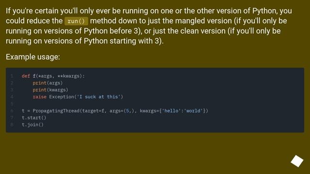 Catch a thread's exception in the caller thread? смотреть онлайн