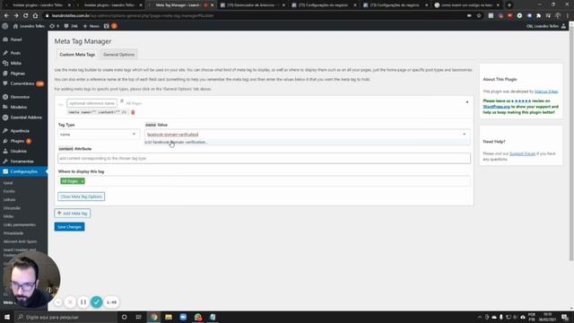 Como Verificar o Domínio no Facebook no WordPress смотреть онлайн