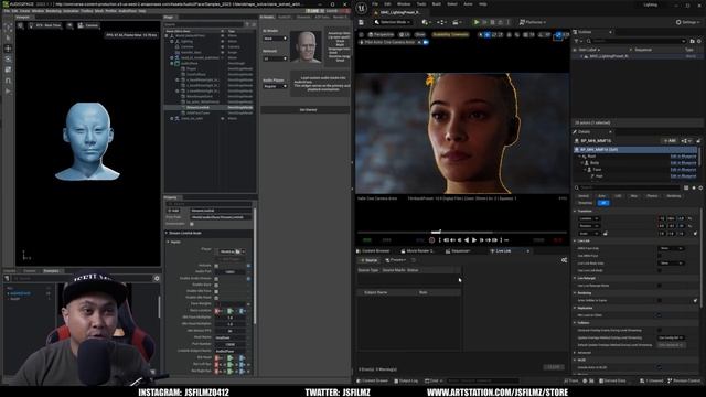 NVIDIA Omniverse Audio2face to Unreal Engine 5.2 Metahuman Tutorial смотреть онлайн