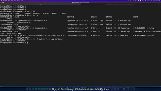 18-Sử dụng Docker Compose cho dự án MySQL-Python Container смотреть онлайн