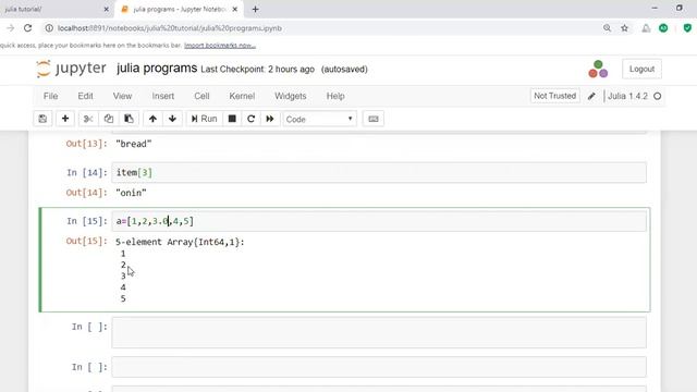6 Julia Programming: Arrays part 1 смотреть онлайн