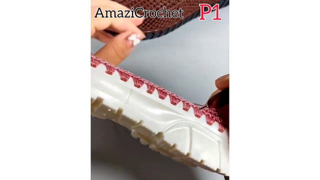 Amazing 💯😍 Easy Beautiful Lady Sneaker Knitting Handwork Full Video #P1