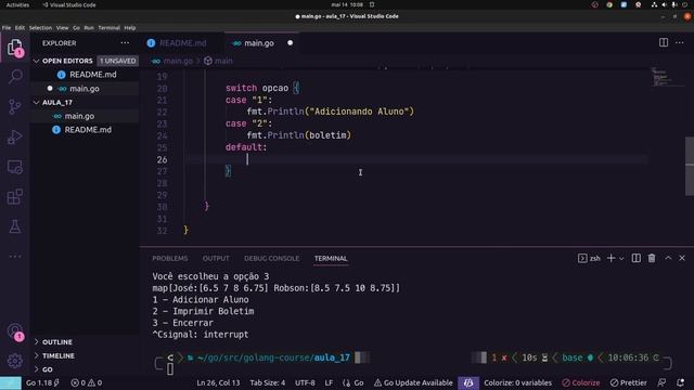 Conhecendo a Golang - Parte 17 - Exercícios 01 #golang смотреть онлайн