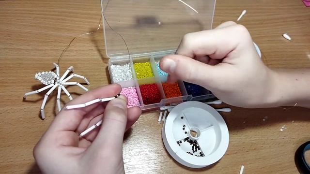 Плетение из бисера, плетём ПАУКА из бисера *мой телеграмм?* смотреть онлайн