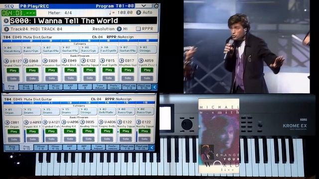 Michael W. Smith I Wanna Tell The World KORG KROME EX Cover 25 11 2023 смотреть онлайн