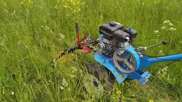 испытание роторной косилки Заря на мотоблоки Нева мб 2кс смотреть онлайн