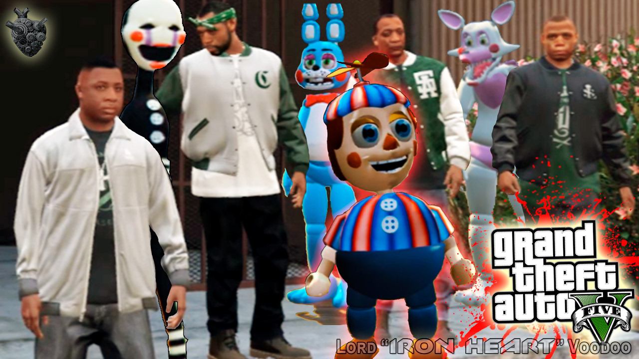 ГТА 5 МОДЫ! НОВЫЕ АНИМАТРОНИКИ FNAF ВОЙНА ПРОТИВ УЛИЧНЫХ БАНД! ОБЗОР МОДОВ GTA V! GTA 5 MODS #150 смотреть онлайн