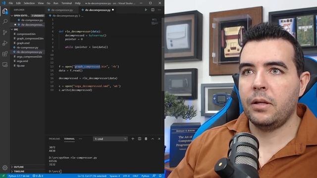 Algoritmo de Compressão RLE. Criando um Descompressor. смотреть онлайн