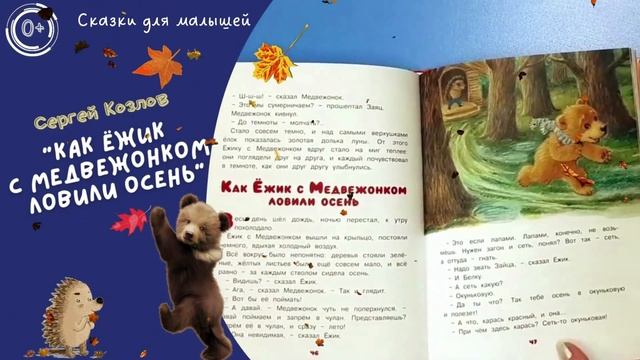 Видеообзор книг С. Козлова "Как Ёжик с Медвежонком ловили осень" смотреть онлайн
