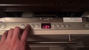 Вход в меню настроек посудомойки Бош Bosch (выключение звука окончания мойки)