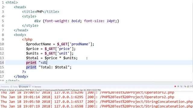 Intro to PHP - Shopping cart link Demo смотреть онлайн