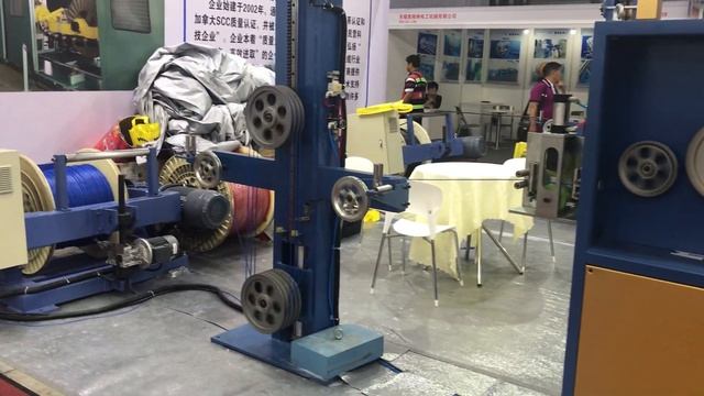 WINLONG Automatic bobbin-coiling and packing line/Автоматическая бухтовка и упаковка на катушку смотреть онлайн