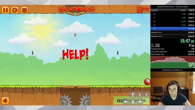 All Mainline Red Ball Games Speedrun In Under 30 Minutes!