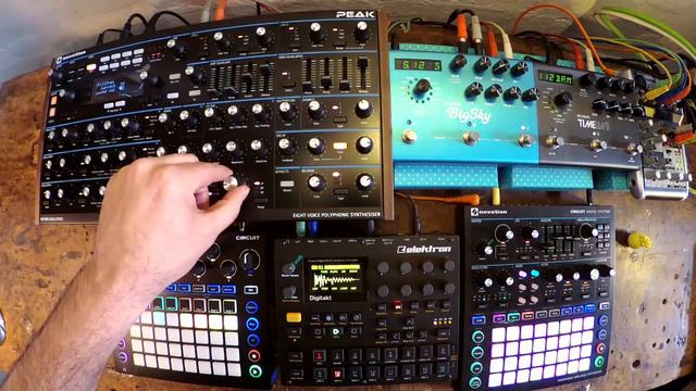 New Tunes Jam Thru - Novation Peak, Elektron Digitakt, Novation Circuit, Circuit Mono Station смотреть онлайн