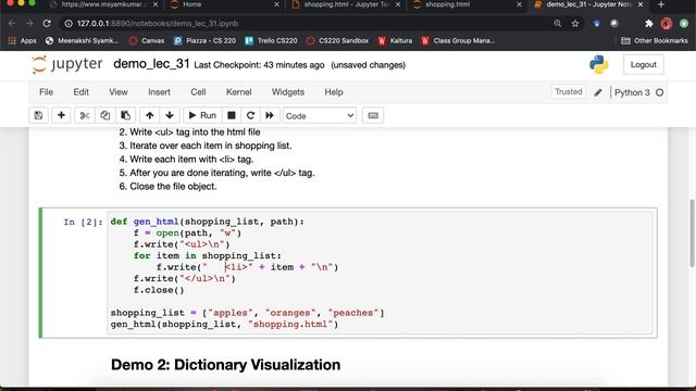 [CS 220 / CS319 Fall 2020] LEC 31 Video 2: HTML demo 1 смотреть онлайн