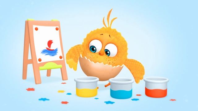 Chick-Chick In ENGLISH - The Drawing Lesson - Cartoons For Babies