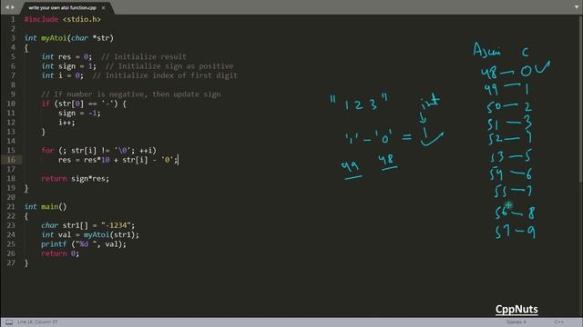 How To Write Your Own atoi Function In C & C++? смотреть онлайн