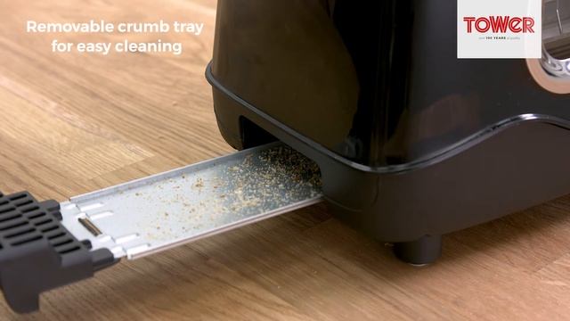 Tower 2 Slice Long Slot Glass Toaster смотреть онлайн