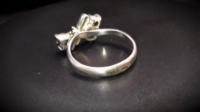 Кольцо женское с коричневым камнем Раух Топаз