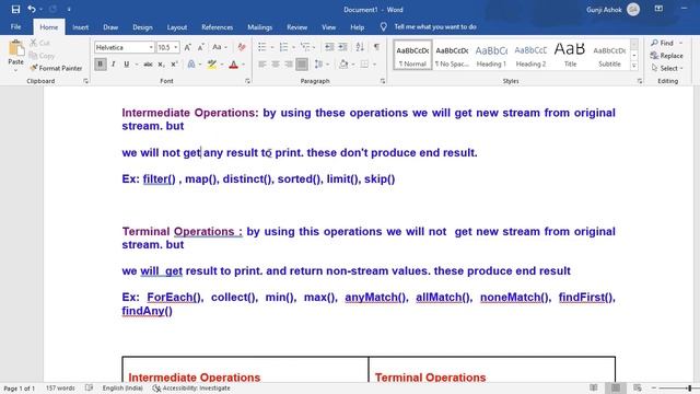 Difference Between Intermediate Operations and Terminal Operations In Java 8 || Gunji Ashok Java смотреть онлайн