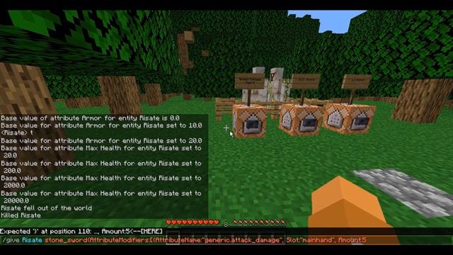 How To Use Attributes In Minecraft 1.16-1.19 (special Items, Infinite Health/armor)