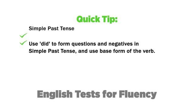 Past Simple Tense | A2 English Level Test #53 | EnglishTestforFluency смотреть онлайн
