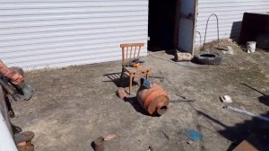 переделка глушителя  на т150 повторный ремонт колеса