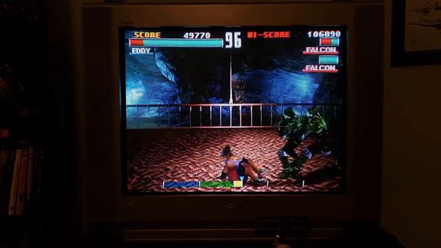 Playing Tekken 3: Tekken Force Mode Playstation 1 S-Video on Sony Trinitron Wega смотреть онлайн