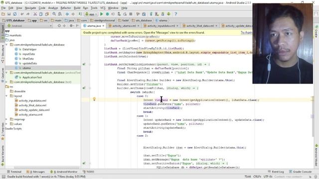 ANDROID STUDIO - PASSING INTENT & BUNDLE смотреть онлайн