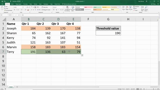 Excel Conditional Formatting - Multiple Columns - 3 Examples смотреть онлайн