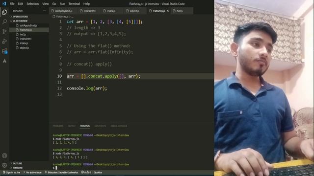 Most Asked Interview Questions Falt Array || Javascript Interview Questions || DSA interview смотреть онлайн