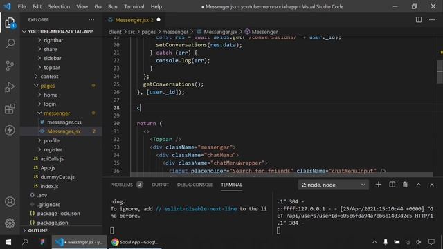 Realtime Chat App with React, Node.js, Socket.io | MERN Stack Messenger Clone смотреть онлайн