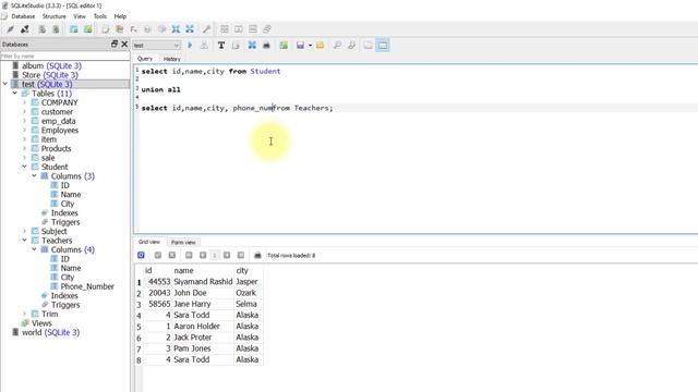 38. Union and union all operators in SQL смотреть онлайн