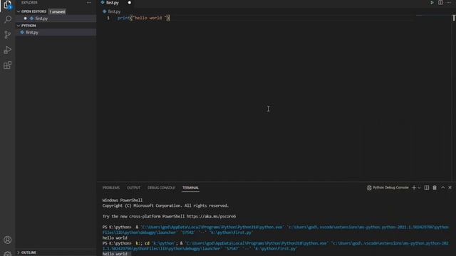 How to print your first program in python and how to install module in python смотреть онлайн